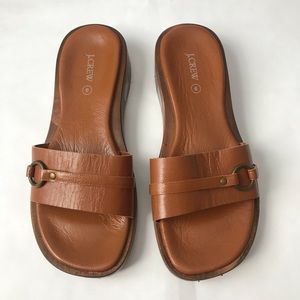 J. Crew 2000’s Leather Slides size 9